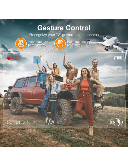 Drone CANKETEC 4K GPS Plegable con Cámara HD 30 min Vuelo