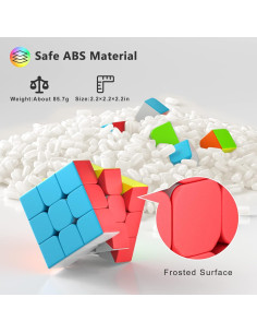 Juego de 10 Cubos de Velocidad 3x3x3 Vdealen Sin Pegatinas 2