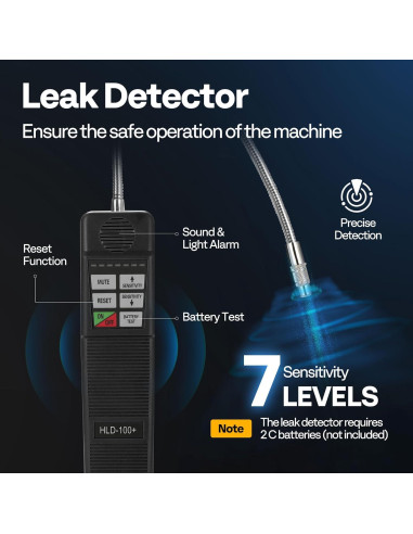 Bomba de Vacío VIVOHOME 1.5 HP 14.4 CFM con Manómetro