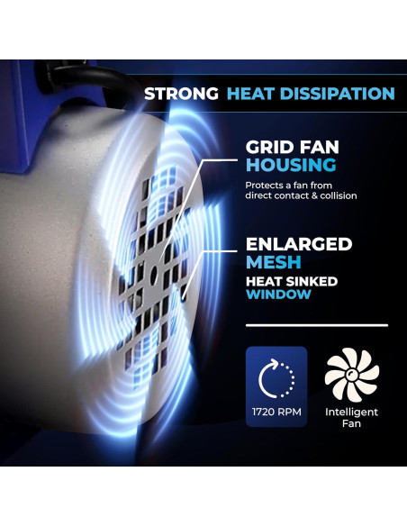 Bomba de vacío Hiatsu VPH 4 CFM 1/4 HP para AC