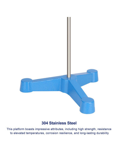 Soporte de laboratorio StonyLab trípode 60 cm acero inoxidable