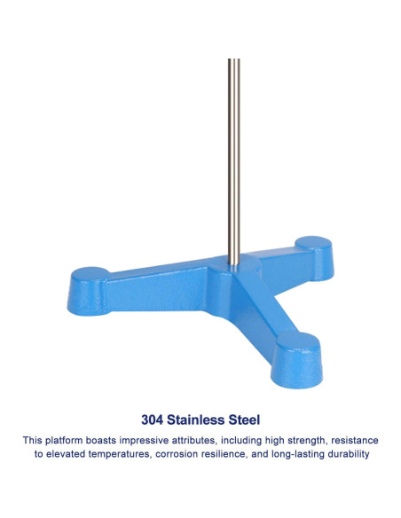 Soporte de laboratorio StonyLab trípode 60 cm acero inoxidable