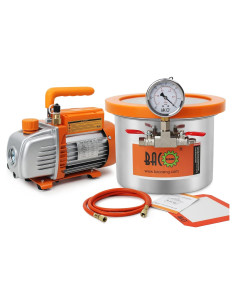 Cámara de Vacío BACOENG 5.7 L 3.6 CFM con Bomba y Tapa