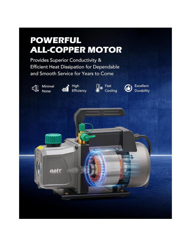 Bomba de Vacío Orion Motor Tech 4.5 CFM 1/3 HP HVAC