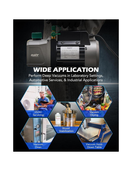 Bomba de Vacío Orion Motor Tech 4.5 CFM 1/3 HP HVAC