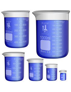 Vasos de Precipitados Karter Scientific 6 Piezas 10ml a 1000ml 2