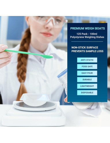 Bandejas de Pesaje Pure Ponta 100ml Paquete de 125 Unidades