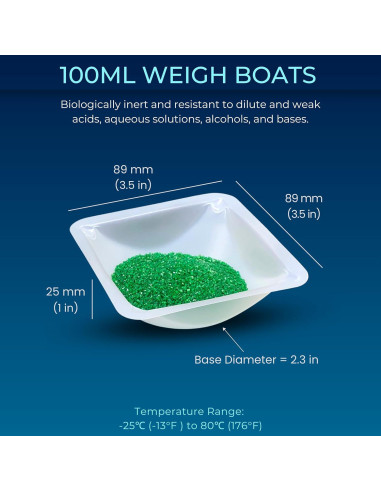 Bandejas de Pesaje Pure Ponta 100ml Paquete de 125 Unidades