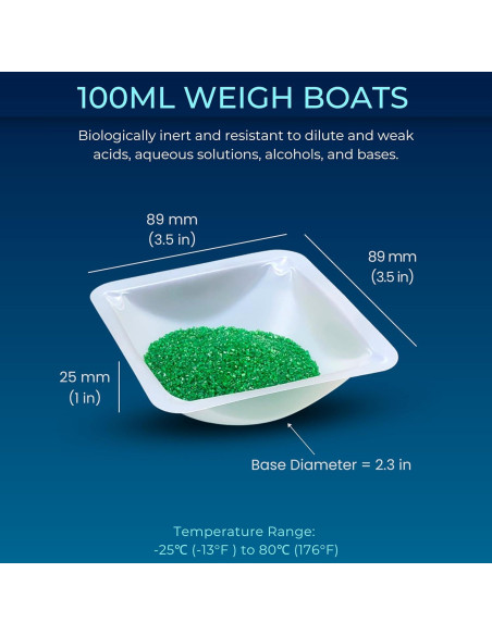 Bandejas de Pesaje Pure Ponta 100ml Paquete de 125 Unidades