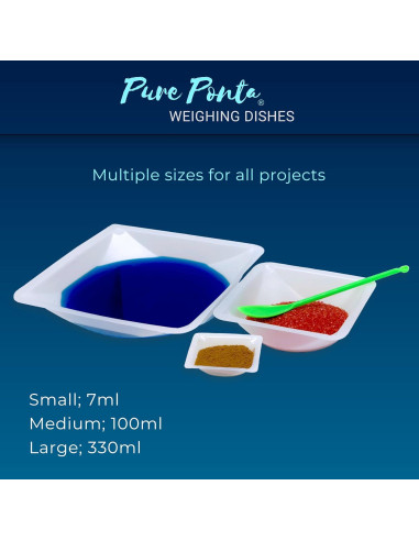 Bandejas de Pesaje Pure Ponta 100ml Paquete de 125 Unidades