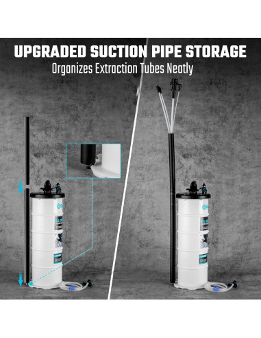 Extractor de Aceite Pneumático Manual DURATECH 6.5L