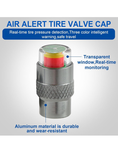 Tapa de Válvula de Monitor de Presión de Neumáticos ST Shengtuo - 4 Piezas