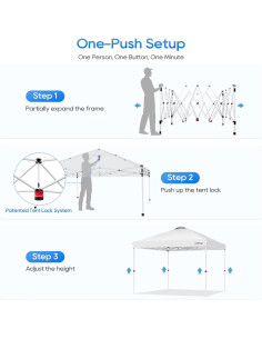 Carpa Plegable LuckIn 3x3m Resistente UV 50+ para Eventos 2