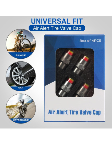 Tapa de Válvula de Monitor de Presión de Neumáticos ST Shengtuo - 4 Piezas