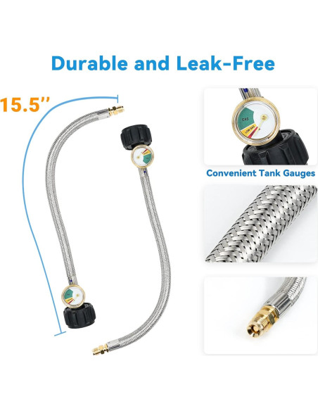 Kit Regulador Gas Propano Skyflame 2 Etapas con Medidores