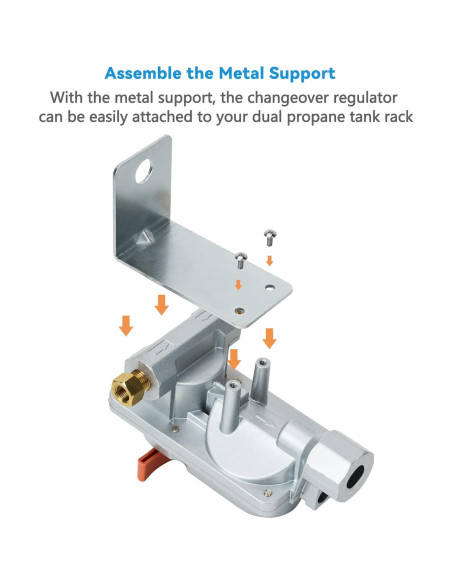 Kit Regulador Gas Propano Skyflame 2 Etapas con Medidores