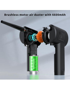 Soplador de Aire Comprimido Svinkal TAD03 33000RPM Recargable 2