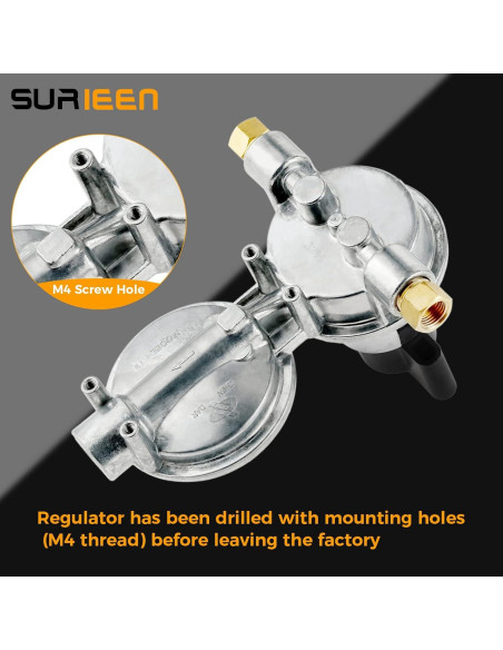 Regulador de Gas Propano LP Automático 2 Etapas SURRIEN