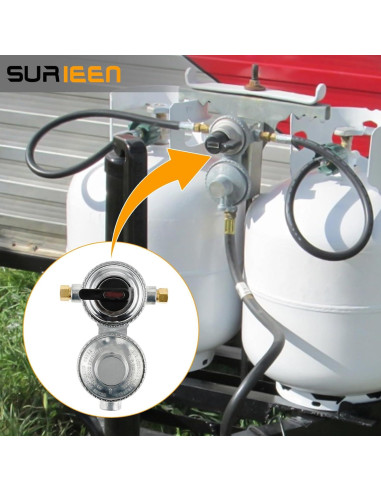 Regulador de Gas Propano LP Automático 2 Etapas SURRIEN