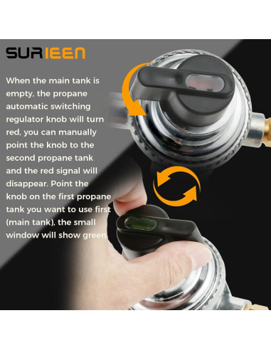 Regulador de Gas Propano LP Automático 2 Etapas SURRIEN