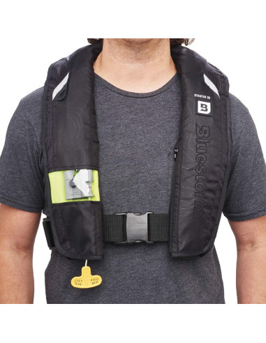 Chaleco Salvavidas Inflable BLUESTORM Stratus 35 Verde