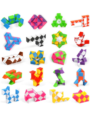 70 Cubos Mágicos de Serpiente Neureyte Antiestrés 21.5 cm