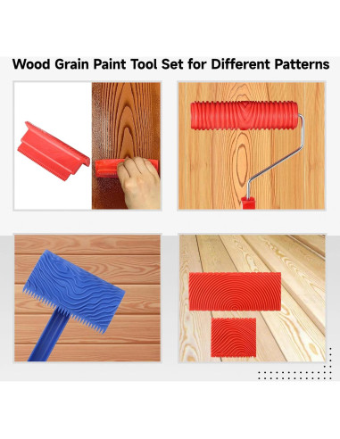 Juego de Herramientas para Texturizar Madera Homaisson 6 Piezas