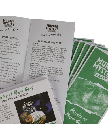 Juego de Misterio de Asesinato Mardi Gras - 8 Jugadores