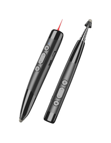 Presentador Inalámbrico Miritz TeachPro 4-en-1 con Puntero Rojo