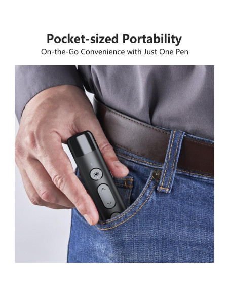 Presentador Inalámbrico Miritz TeachPro 4-en-1 con Puntero Rojo