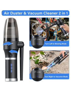 Soplador y Aspiradora ATEngeus TAD053 3 en 1 Inalámbrico 2