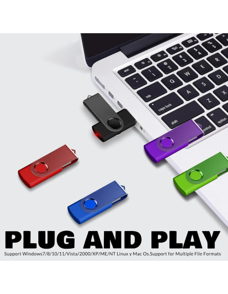 Paquete de 20 Unidades Flash USB 4GB FEWINA USB 2.0 Varios Colores