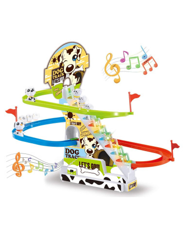 Set de Juego Pista de Carreras Dalmatiano con Luces y Música