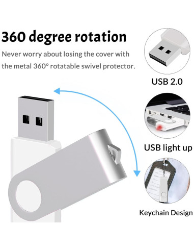Paquete de 20 Unidades Flash USB 4GB FEWINA USB 2.0 Varios Colores