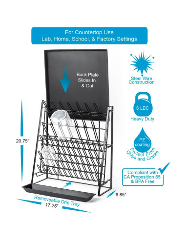Estante de Secado IneVibe para Cristalería 3,23 kg