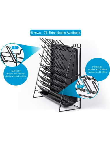 Estante de Secado IneVibe para Cristalería 3,23 kg
