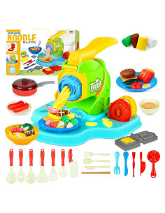 Juego de Masa de Color 35PCS TNOIE con Máquina de Fideos