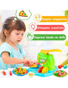 Juego de Masa de Color 35PCS TNOIE con Máquina de Fideos 2