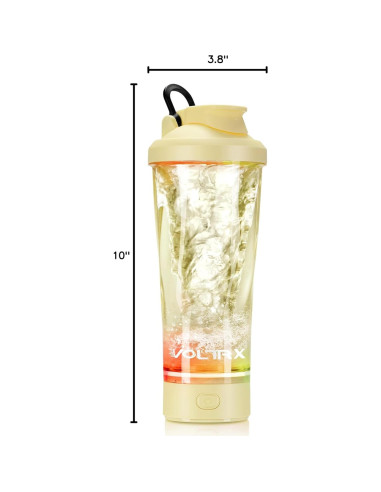 Botella de Batido Eléctrica VOLTRX VortexBoost 24 oz Amarillo