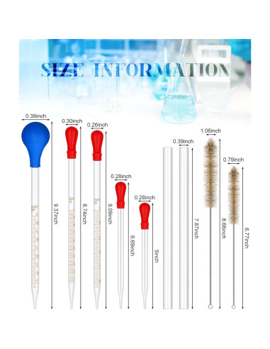 Juego de Cristalería de Laboratorio Flutesan 18 Piezas