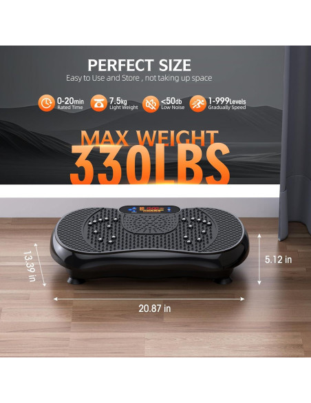 Máquina de Vibración PBYRD PB012 para Ejercicio y Fitness