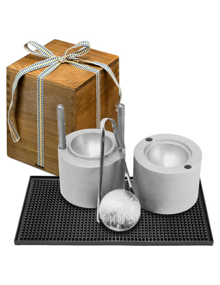 Fabricador de Bolas de Hielo ciAmore 6.1 cm Aluminio Plateado