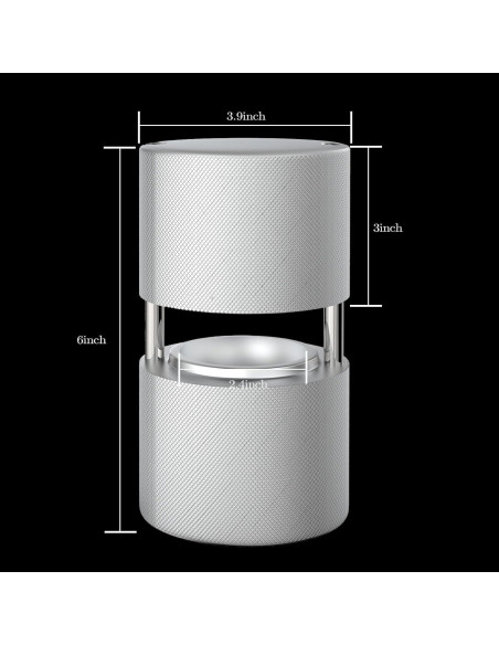 Fabricador de Bolas de Hielo ciAmore 6.1 cm Aluminio Plateado