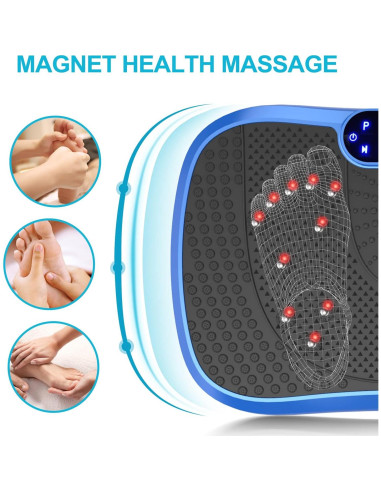 Plataforma de Vibración AXV Slim Azul 200W 120 Niveles