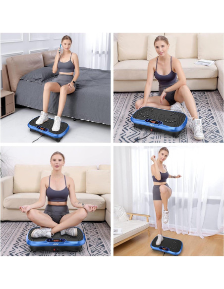 Plataforma de Vibración AXV Slim Azul 200W 120 Niveles