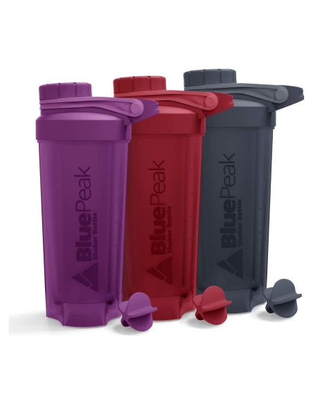 Botella Mezcla Proteína BluePeak 700ml 3 Piezas Libre BPA