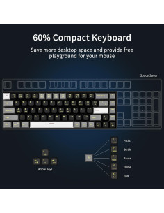 Teclado Mecánico Newmen GM681 60% 68 Teclas Retroiluminado LED 2