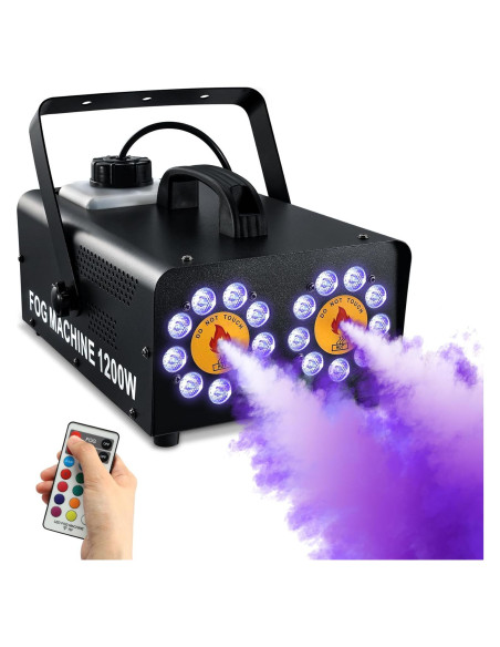 Máquina de Niebla TCFUNDY 1200W con 18 Luces LED