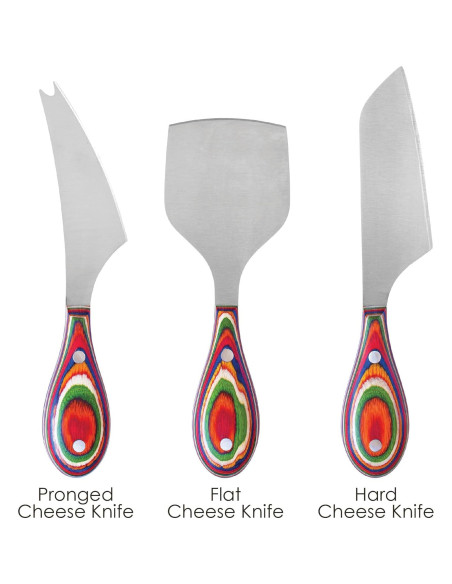 Set de 3 Cuchillos para Queso Totally Bamboo Baltique Marrakesh