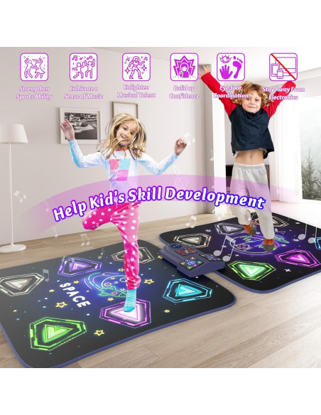 Alfombra de Baile ANNKIE 12 Botones Iluminados para Niños